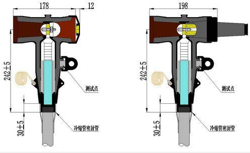 電纜插拔頭外形尺寸及結(jié)構(gòu)圖